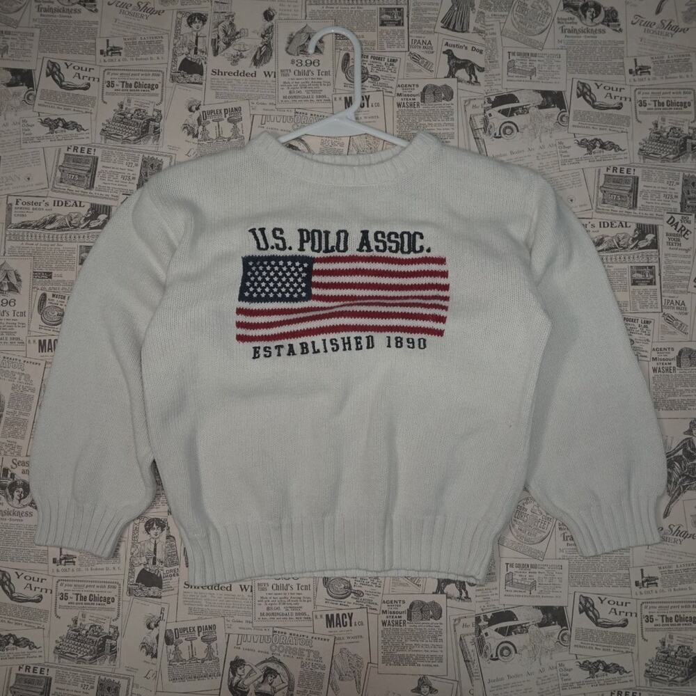 7 - Vintage Y2K Us Polo Assn Sweatshirts embroidered spell 2